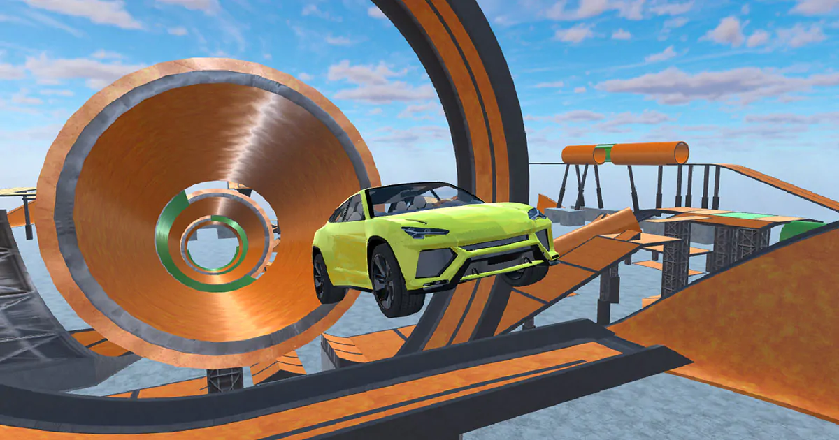 Image Crazy Car Stunts in Deep Space