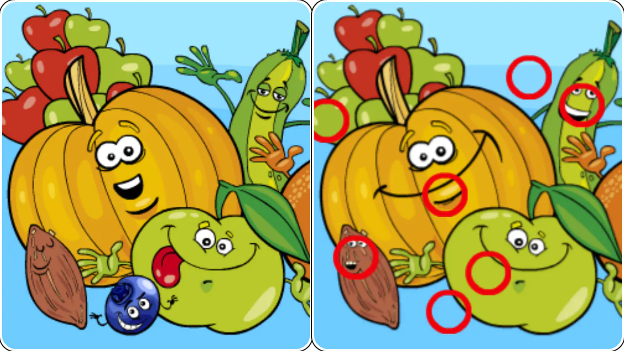 Image Cartoons Five Diffs