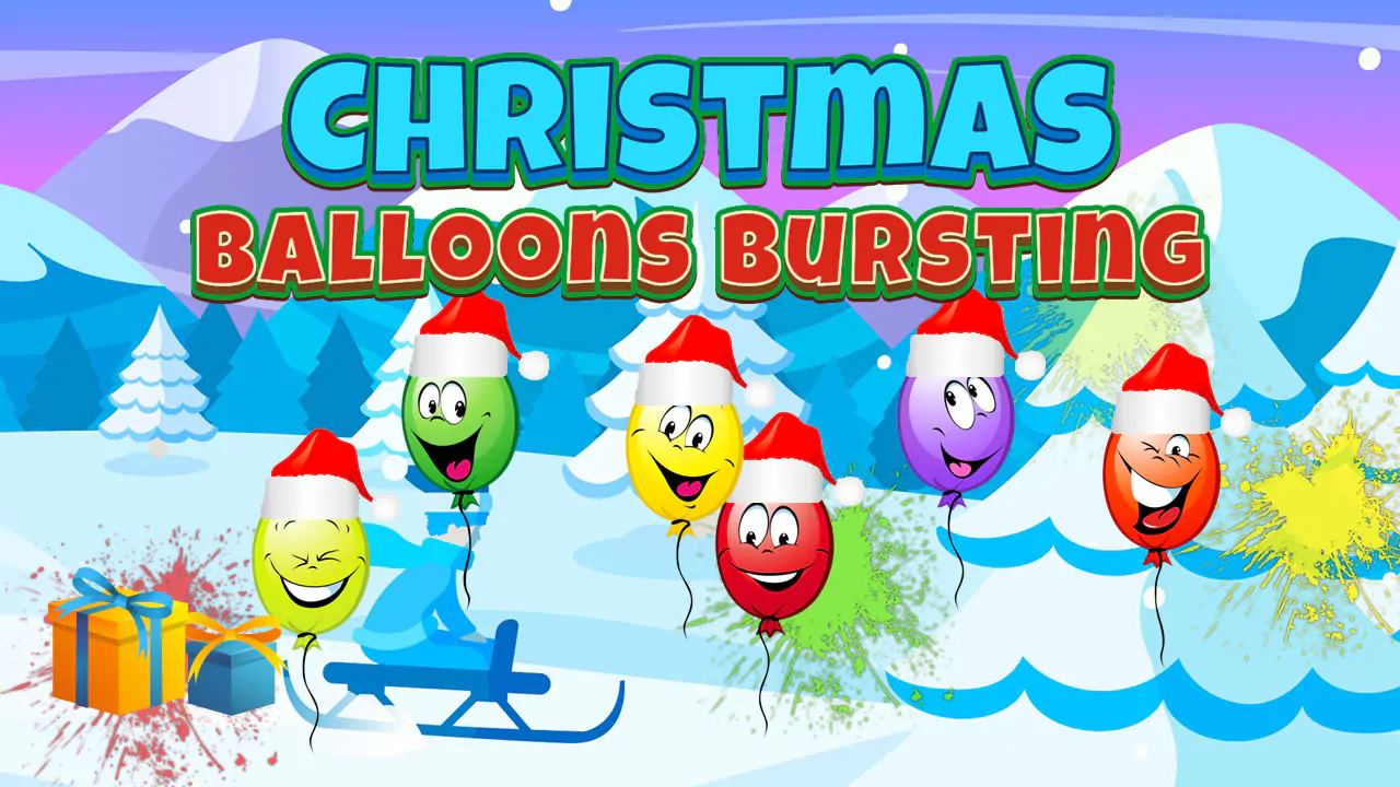 Image Christmas Balloons Bursting