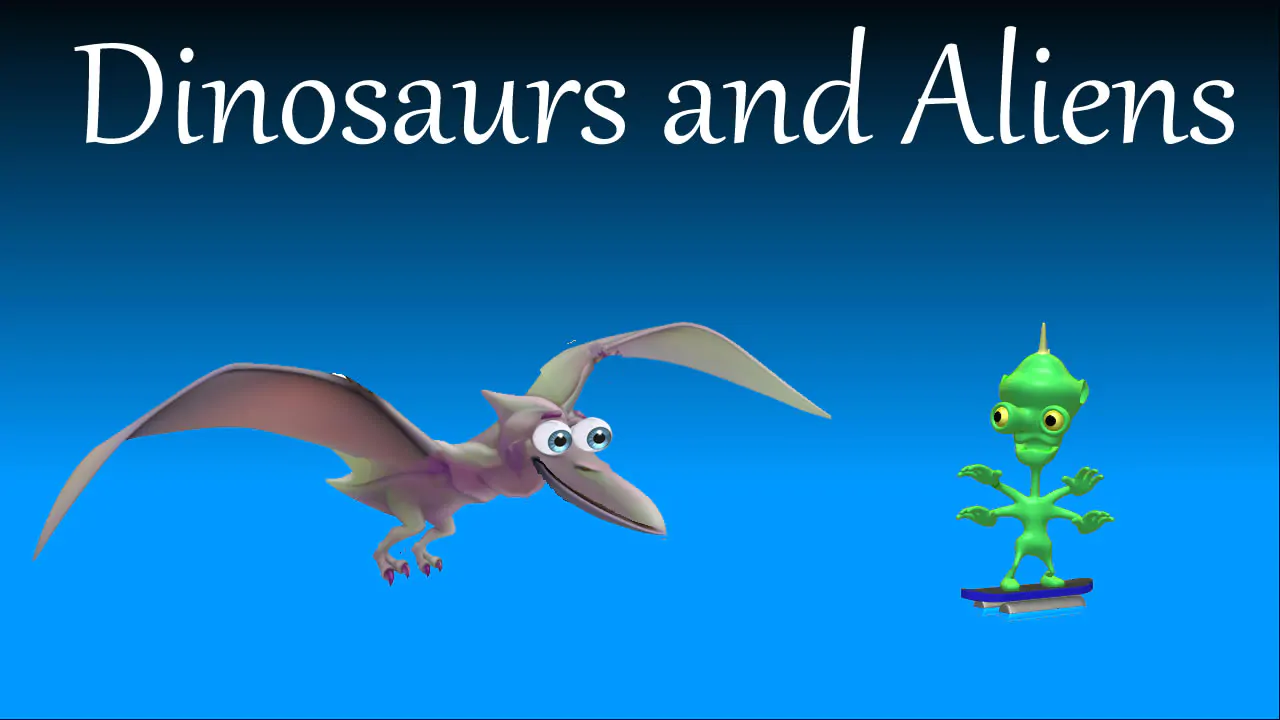 Image Dinosaurs and Aliens