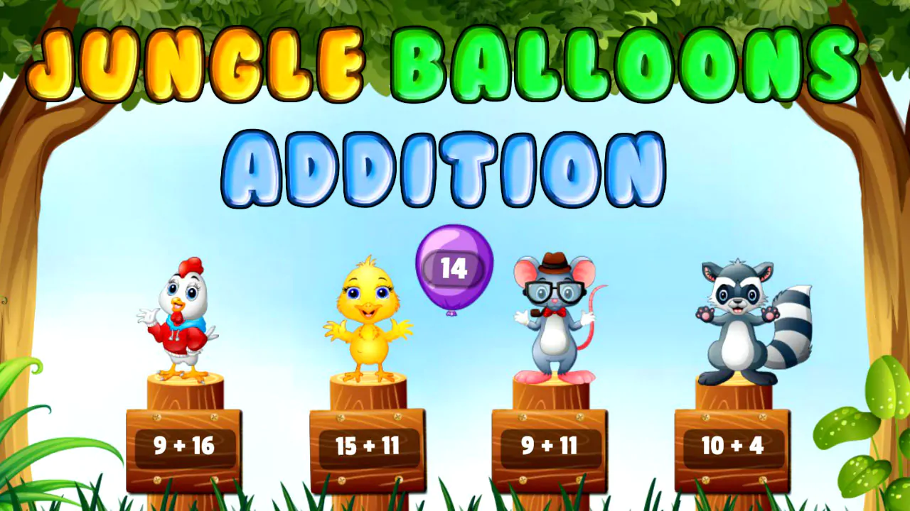 Image Jungle Balloons Addition