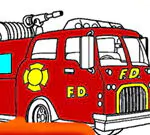 Fire Trucks Coloring Pages